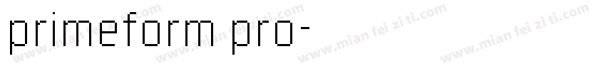primeform pro字体转换